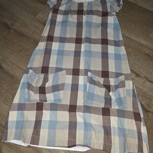 Five Juice Plaid Cotton Dress